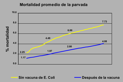 Mortalidad promedio de la parvada