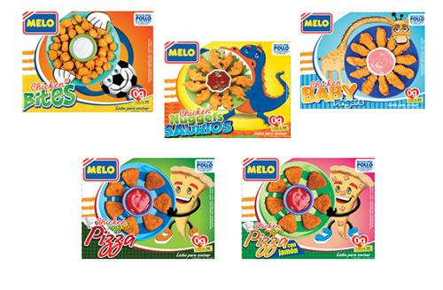 Los cinco nuevo productos de nuggets de pollo de la línea “El sabor de los pela’os”