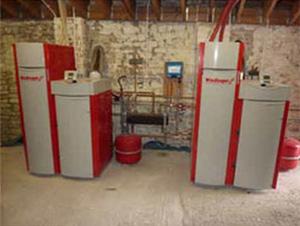 Ejemplo de un sistema de calefacción por biomasa a pequeña escala