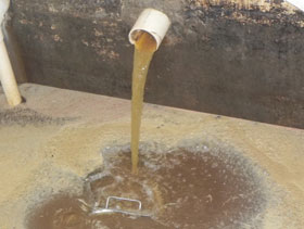 Efluentes en planta de proceso